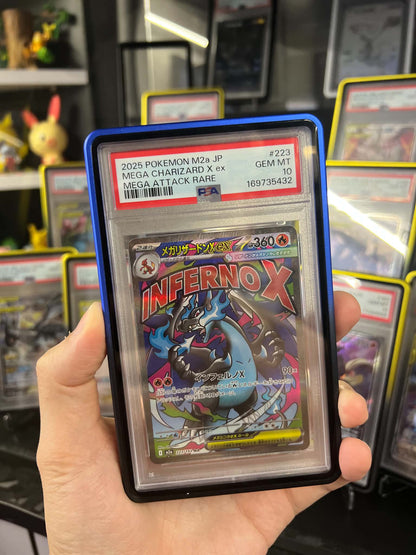 [PSA10] M2a 223/193 超級噴火龍 X ex MA 連擴圖保護殼