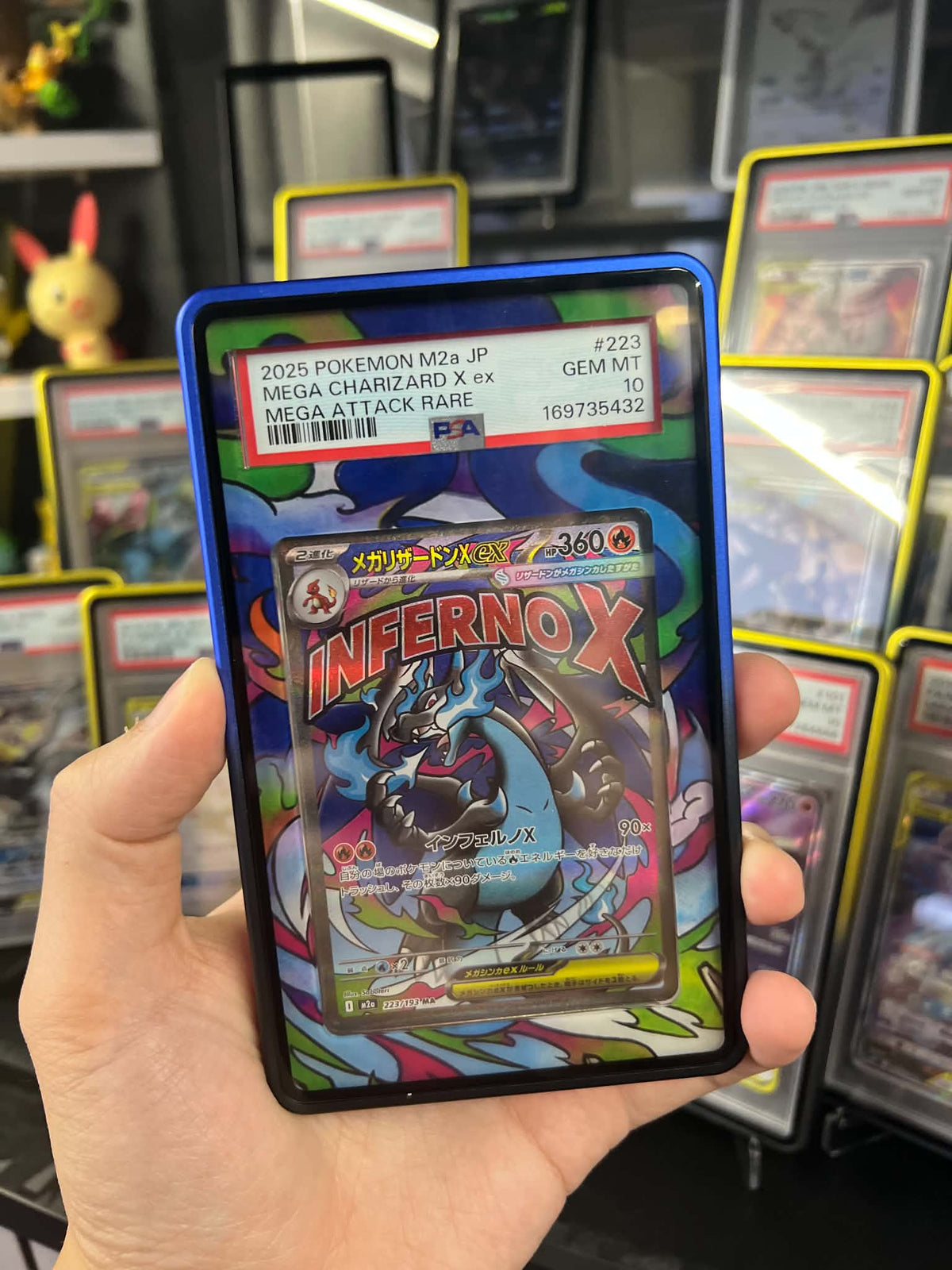 [PSA10] M2a 223/193 超級噴火龍 X ex MA 連擴圖保護殼
